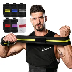 1 paio di bretelle per il supporto del polso bende per cinturino in Nylon elastico per sport, sollevamento pesi, Crossfit, Powerlifting, allenamento della forza