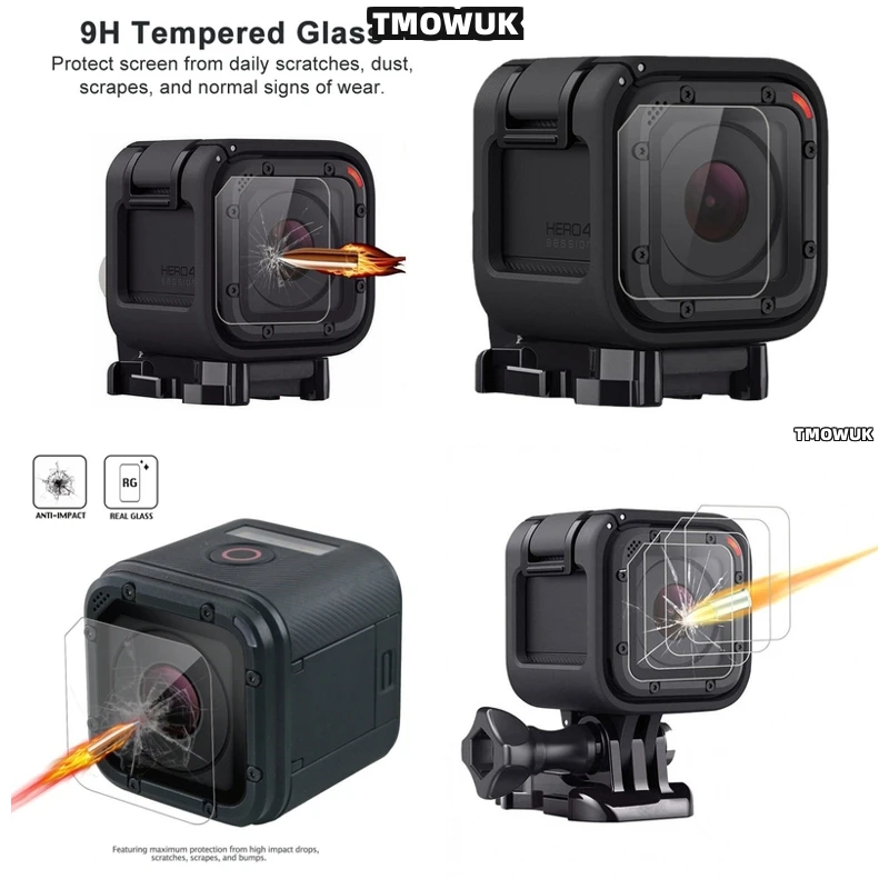 

For GoPro HERO5 Session HERO 4 5, Robust 9H Glass Screen Protector For Hero Models