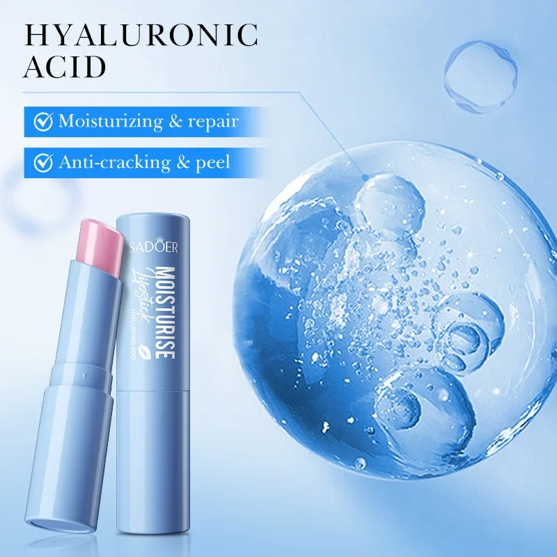 Bálsamo labial de ácido hialurônico, Remover creme hidratante clareador escuro, Pele morta esfoliante, Cuidado com pigmentos clareadores, Beleza Saúde