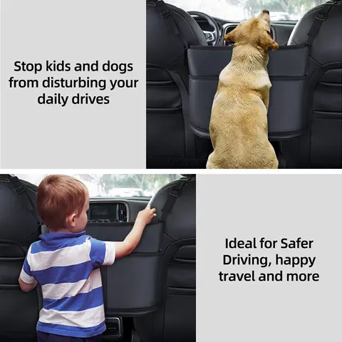 Läderhängare i mitten av bilsätet, förvaringsväska, handväskehållare mellan sätena, näsduksfickor för Fiat 500, 500l, 500x, 500e, Abarth 8 best sales 500 öre - №6