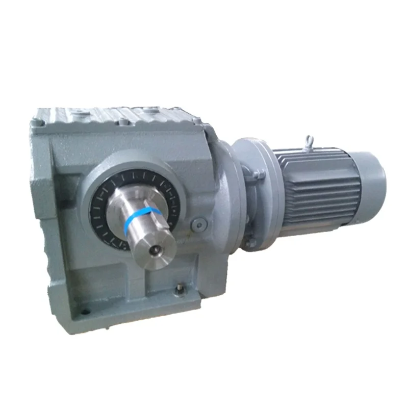 Premium custom High torque S-Series S47 flange mounting 90 degree worm gear motor gearbox