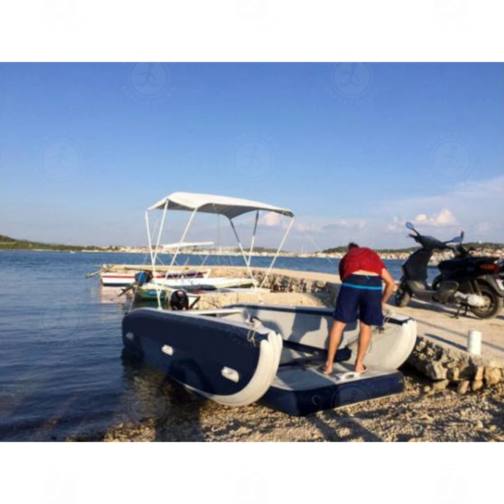 Inflatable Ferry Boat, Reinforced PVC Material, High Durability Watercraft for Commercial and Recreational Use, Heavy Duty