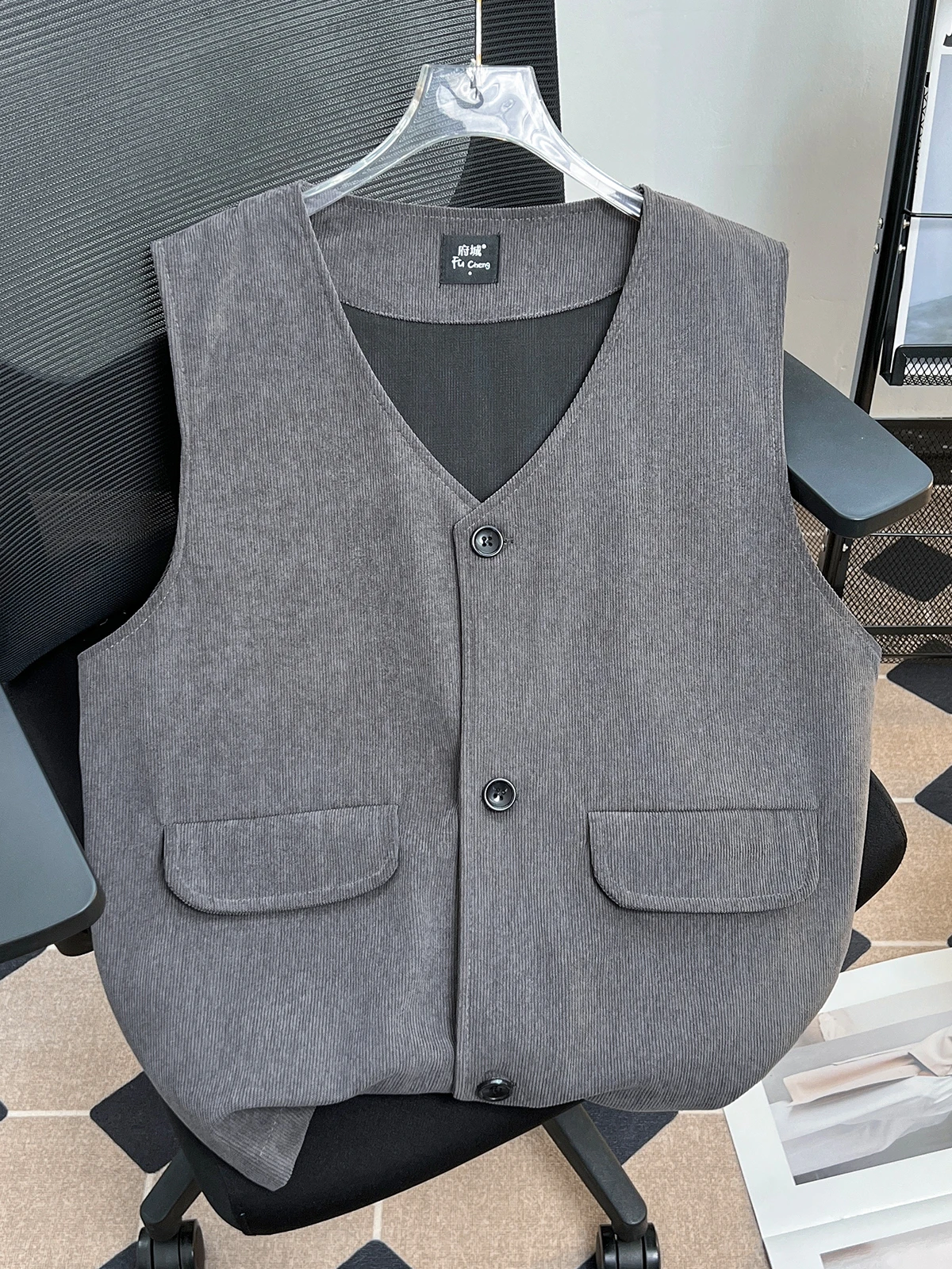 

Мужской жилет для костюма весна-осень, повседневный, с V-образным вырезом, без рукавов, для свадьбы, универсальный, в китайском стиле, спортивный, без рукавов