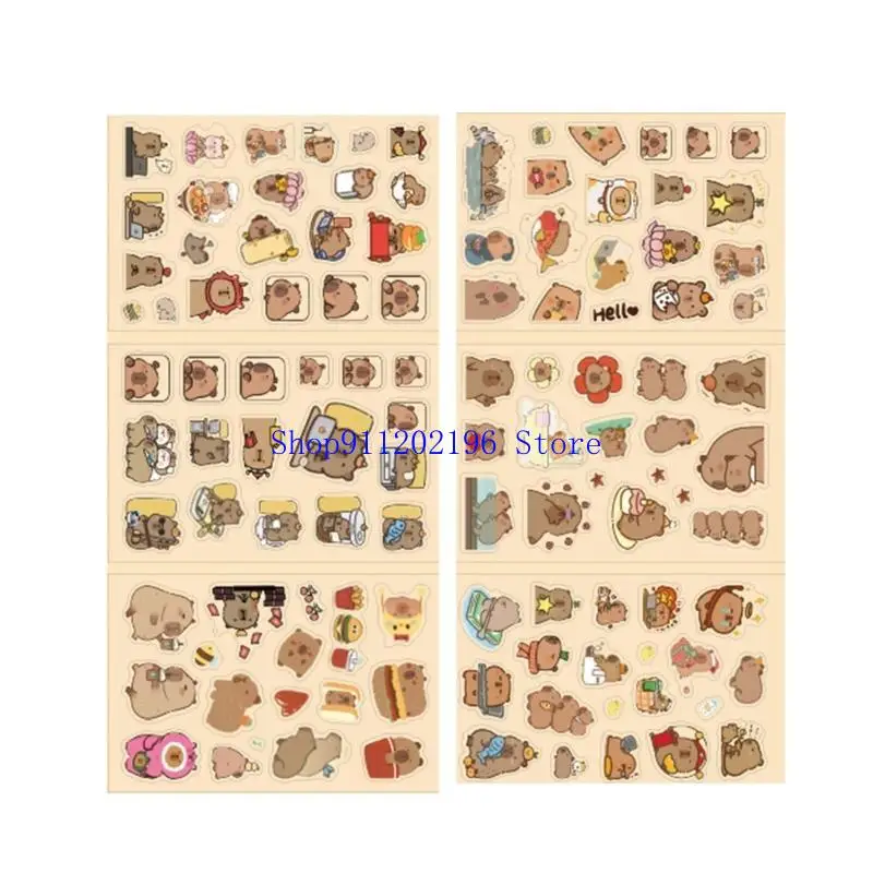 P82A Animal Sticker Water Resistant Aesthetic Sticker for Scrapbook Notebook Phone