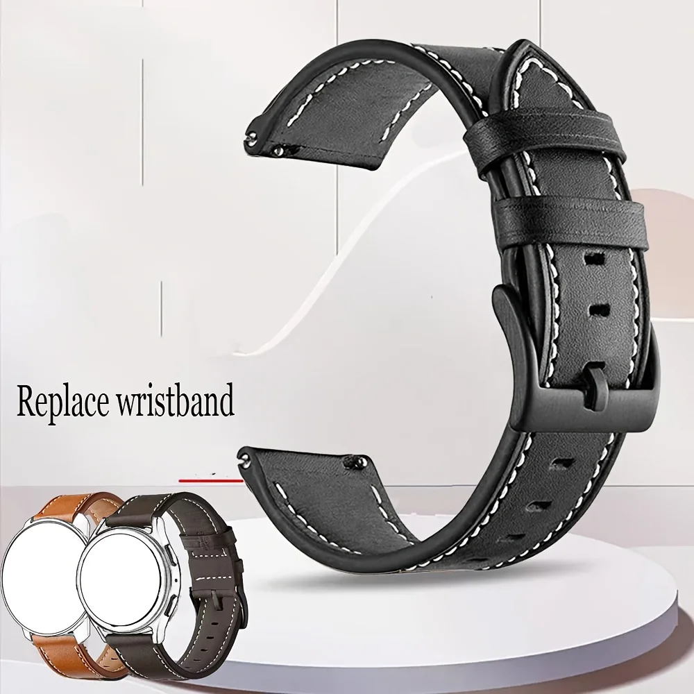 22 20mm 인조 가죽 시계 스트랩 (미 워치 S2 46/42mm, 미 워치 컬러 2, 미 브로 라이트/에어 스마트워치용)