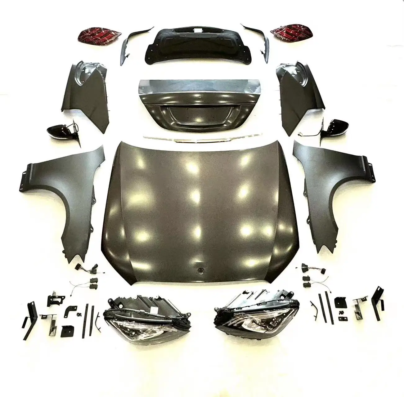 

Обновленный внешний комплект кузова из полипропилена 2006 г. от W221 до 2020 г. W222 S450 Maybach S63 S65 Mercedes S Class