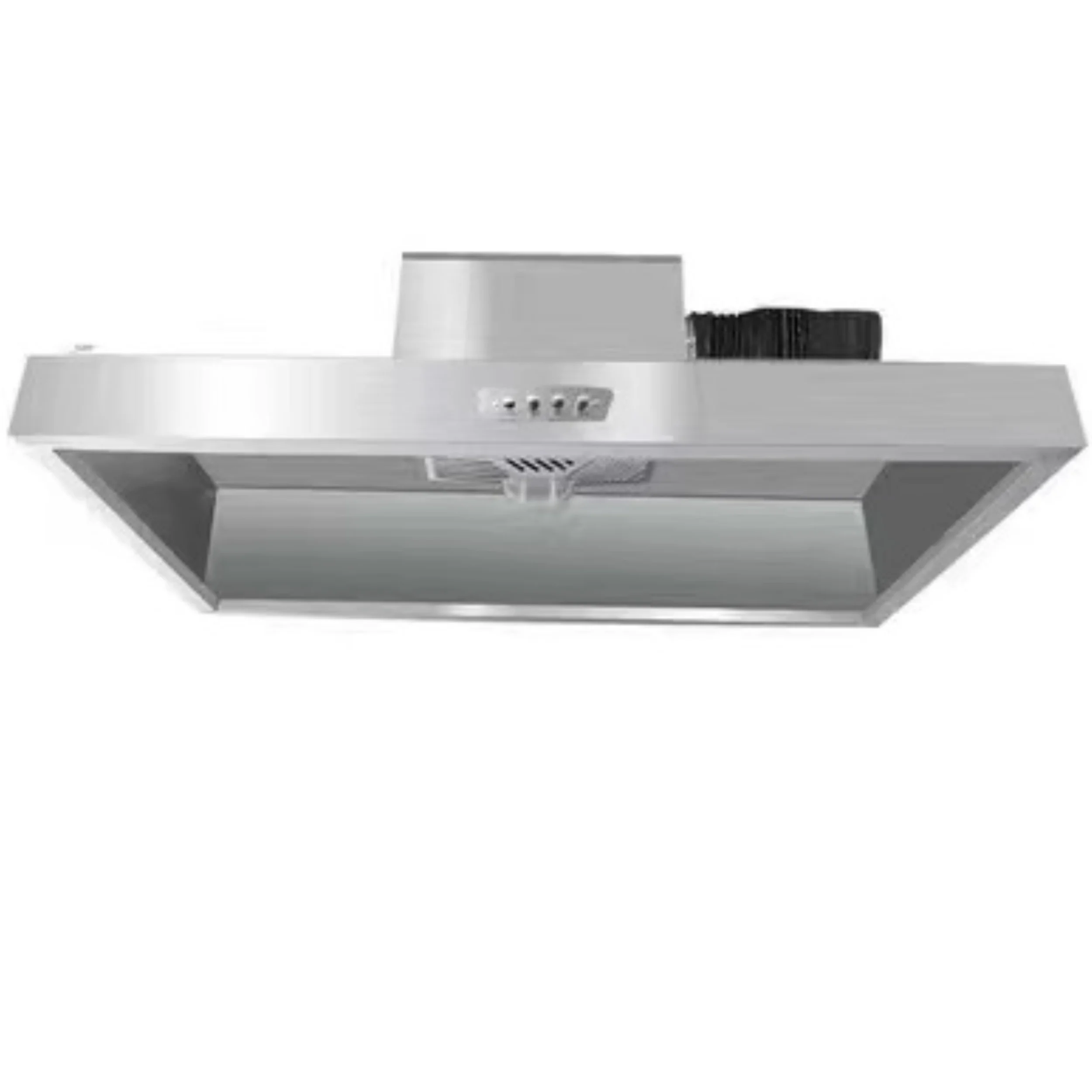 شفاط المطبخ التجاري المثبت على الحائط من الفولاذ المقاوم للصدأ بدون أنابيب للمطبخ