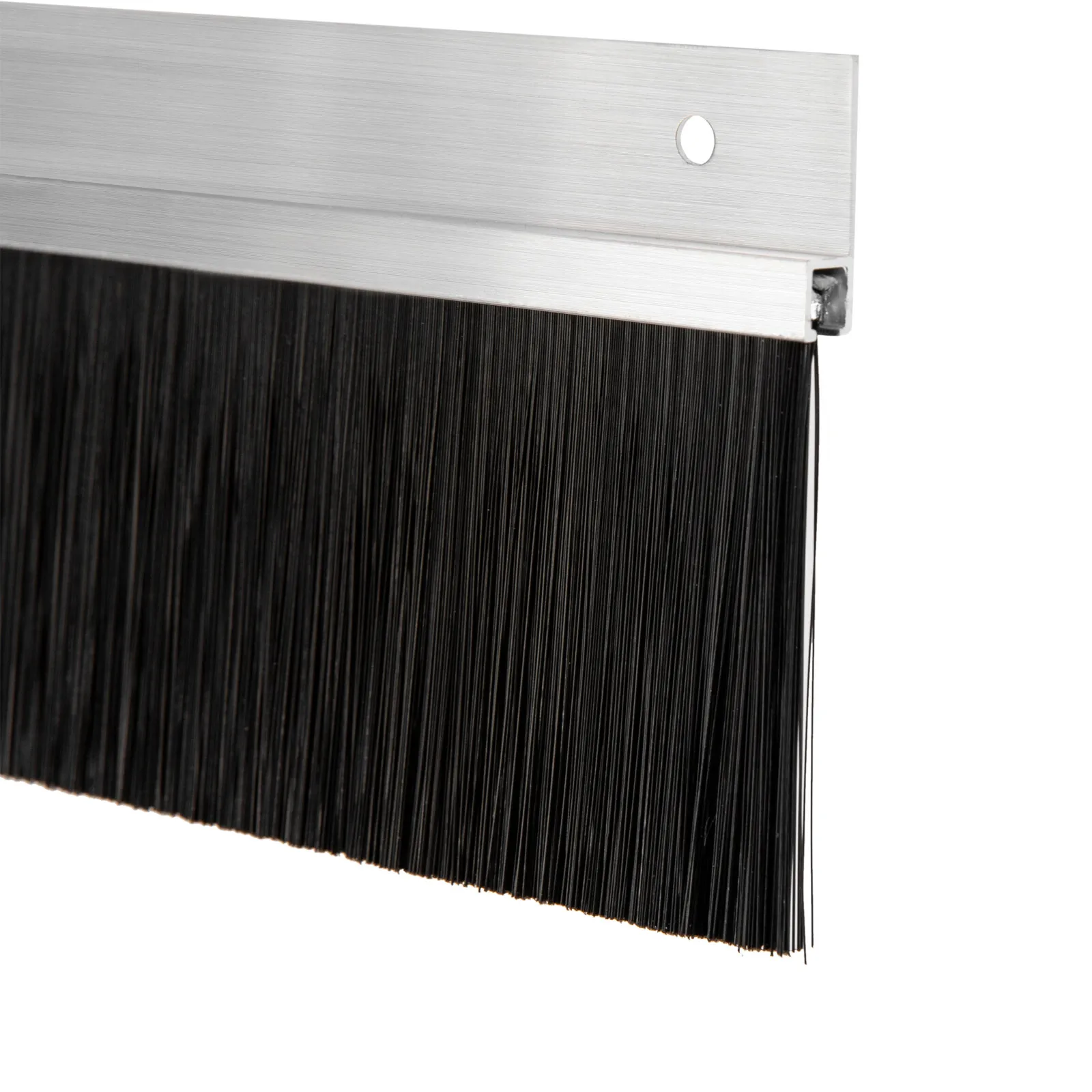 6 قطعة سبائك الألومنيوم فرشاة الباب دائم الاجتياح ختم انزلاق الباب فرشاة شريط عازل الطقس تجريد سهلة التركيب #3