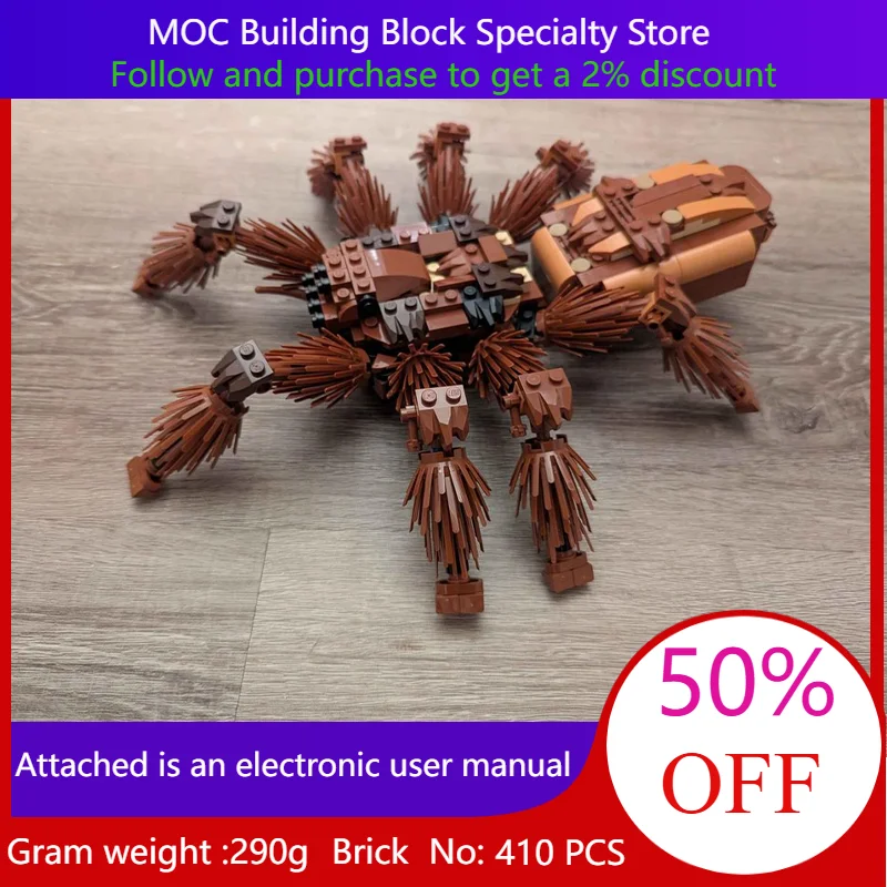 بنة نموذج 410 أجزاء MOC الحيوانات RSA الرتيلاء لعبة تعليمية إبداعية هدية للبنين الكبار الأطفال عيد الميلاد #1