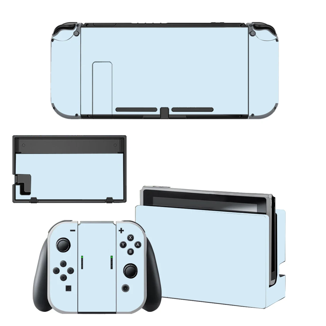 Pure Pink Purple Color Protector Sticker Skin for Nintendo Switch NS Console Dock Charger Stand Holder Joy-con Controller Vinyl