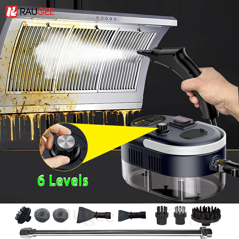 Steam Cleaner High Temperature Jet Washer 2500W Multifunctional Handheld Pressure Steam Cleaning Devic For Home Kitchen Car