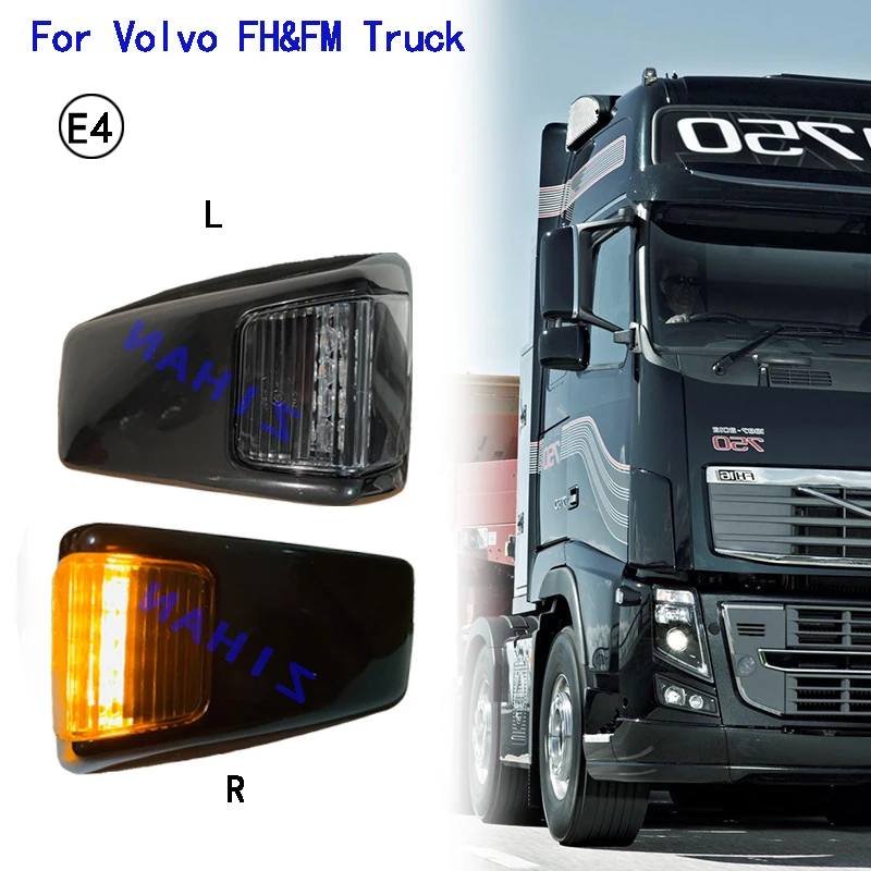 1 PCS 24V FOR VOLVO FM FH SERIES 2008-ON SIDE LED TURN SIGNAL INDICATORS LIGHT LH+RH  82114500 82114506