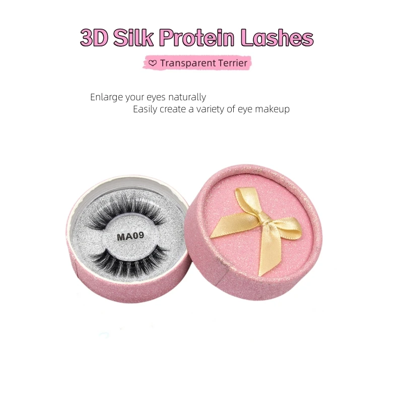 1 Pairs/Boxes 24 Styles 3 D premium Silk Protein natual long wisly handmade Lashes extention with customize