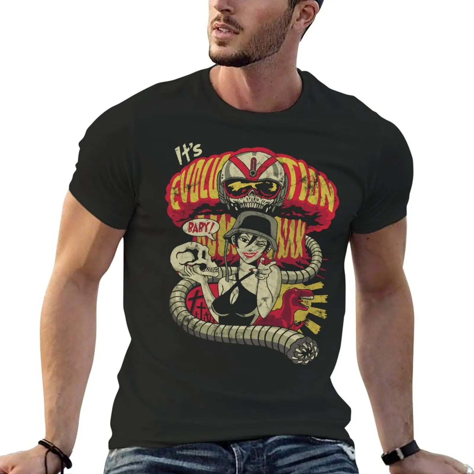 Do The Evolution vintage T-Shirt graphic shirts vintage graphic tee anime figures basketball graphic tees compression shirt men