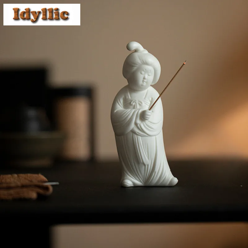 تانغ سلالة السيدات حامل البخور الناشر البخور الشعلات البعوض لفائف حامل عززات مبخرة المقاهي اكسسوارات الحلي