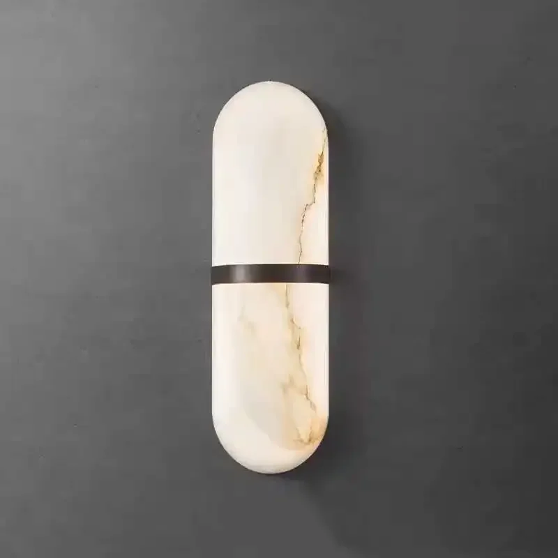 All-copper light luxury personality creative simple wall lamp post-modern designer hotel bedroom bedroom lighting