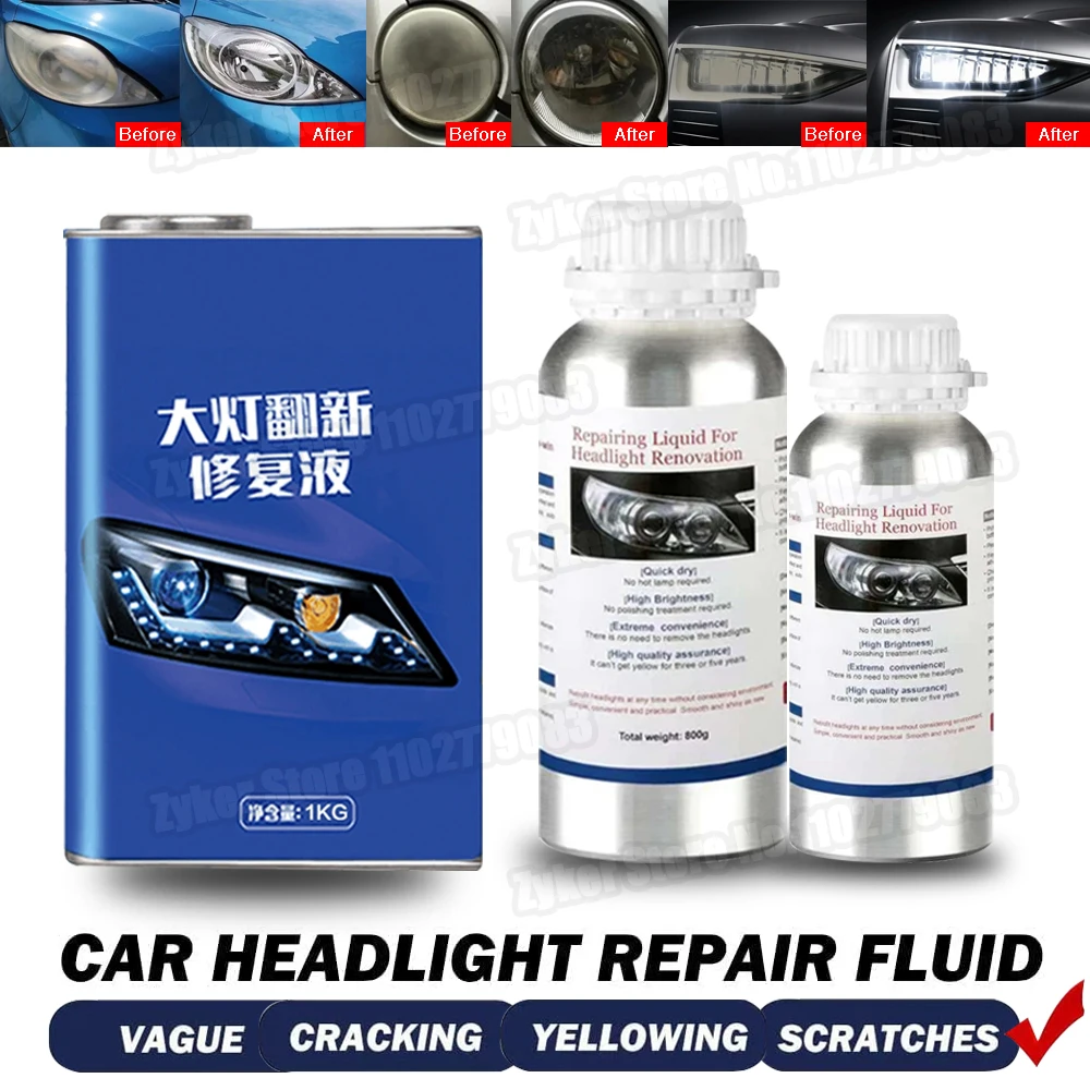 

Жидкость испарителя для полировки фар автомобиля 200 мл/800 г/1 кг Средство для ремонта царапин на фару Реставрационная жидкость для полировки фар