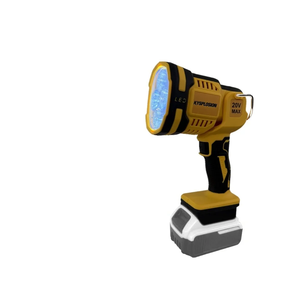 Angle réglable de lumière de secours LED haute luminosité, convient à la batterie DEWALT 20V, lampe de poche pour le camping, la réparation de voiture et les pannes de courant