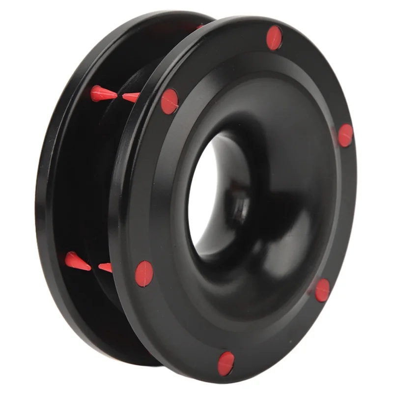 

-A95Z Heavy Duty Winch Snatch Recovery Ring Rope Retention Pulley 22000Lbs For 12Mm Diameter Rope For SUV ATV Trunk Off Road