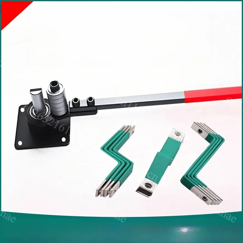 90° Right-Angle Bending Equipment - Manual Flat Iron, Copper Busbar, Steel Wire & Copper Plate/Strip Bending Tool