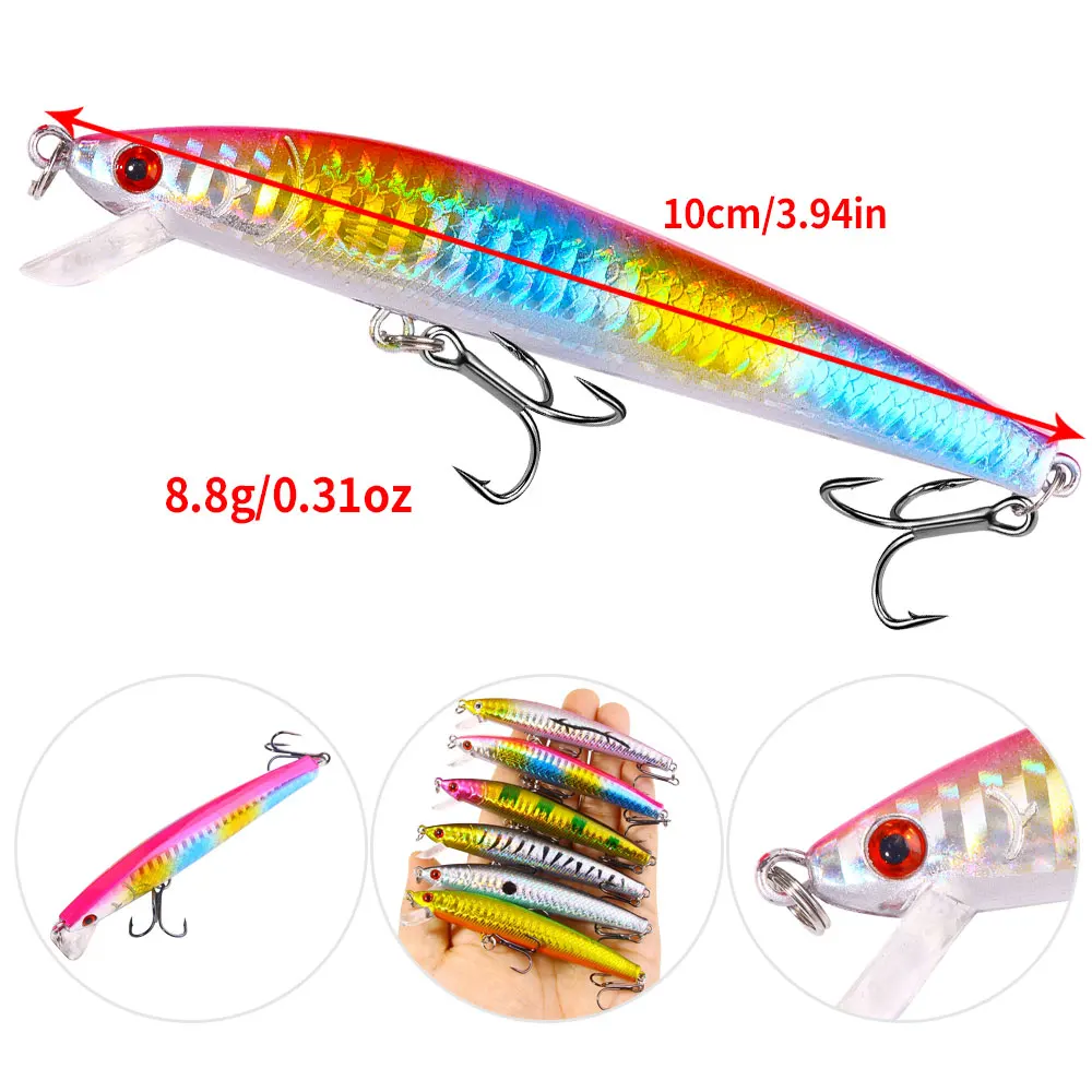 Jerkbait Minnow Wobbler - Señuelo duro para trucha y lubina - imagen 4