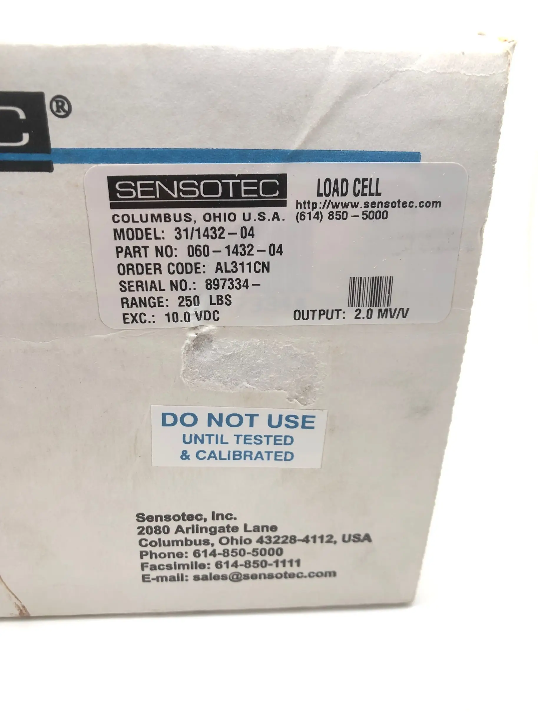 060-1432-04 Honeywell Authorized Agent Force Transducer New Original Genuine Fast Delivery