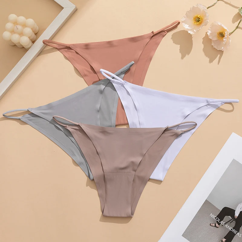 8-Piece Set Of Women's Low Waist Sexy Thong Breathable Quick Drying Triangle Pants Women's Fashionable Seamless Underwear