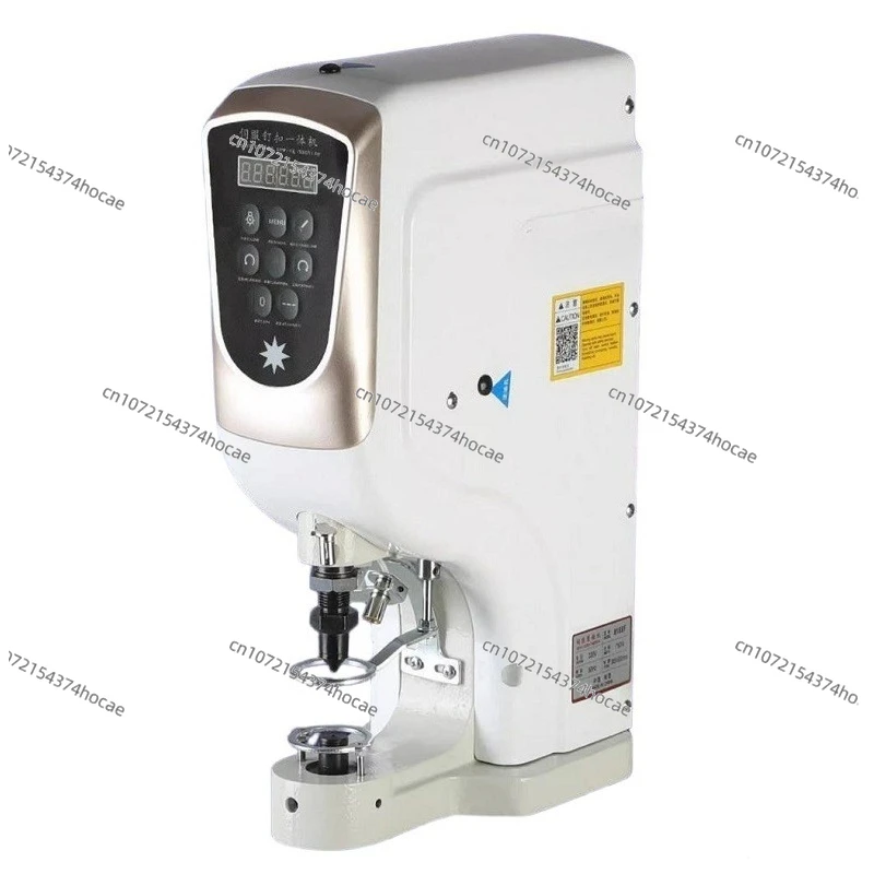 

Punching Machine Automatic Big White Four Button Machine Electric Computer Stapling Machine Air Hole Button Punching