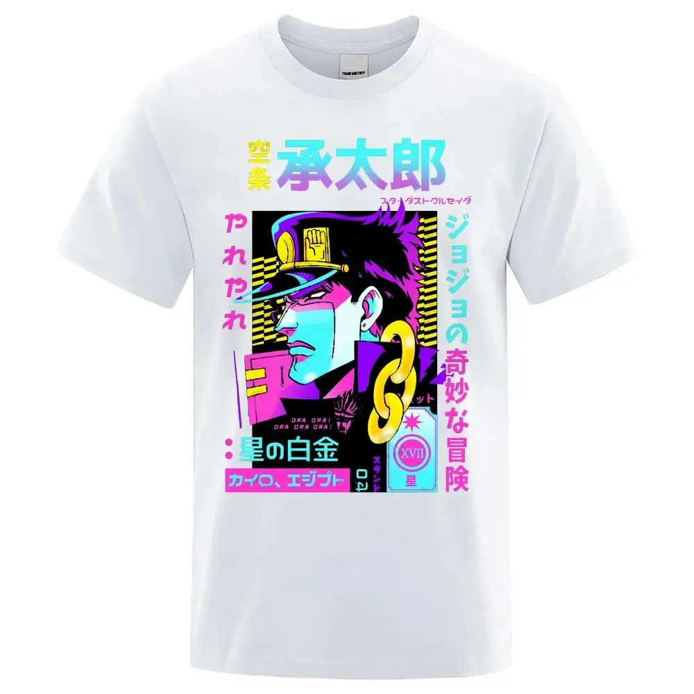 Fashion Jojo Bizarre Adventure T-Shirt Short Sleeve Unisex Comfortable Fit Other Material 100% Ladies And Gents Wear