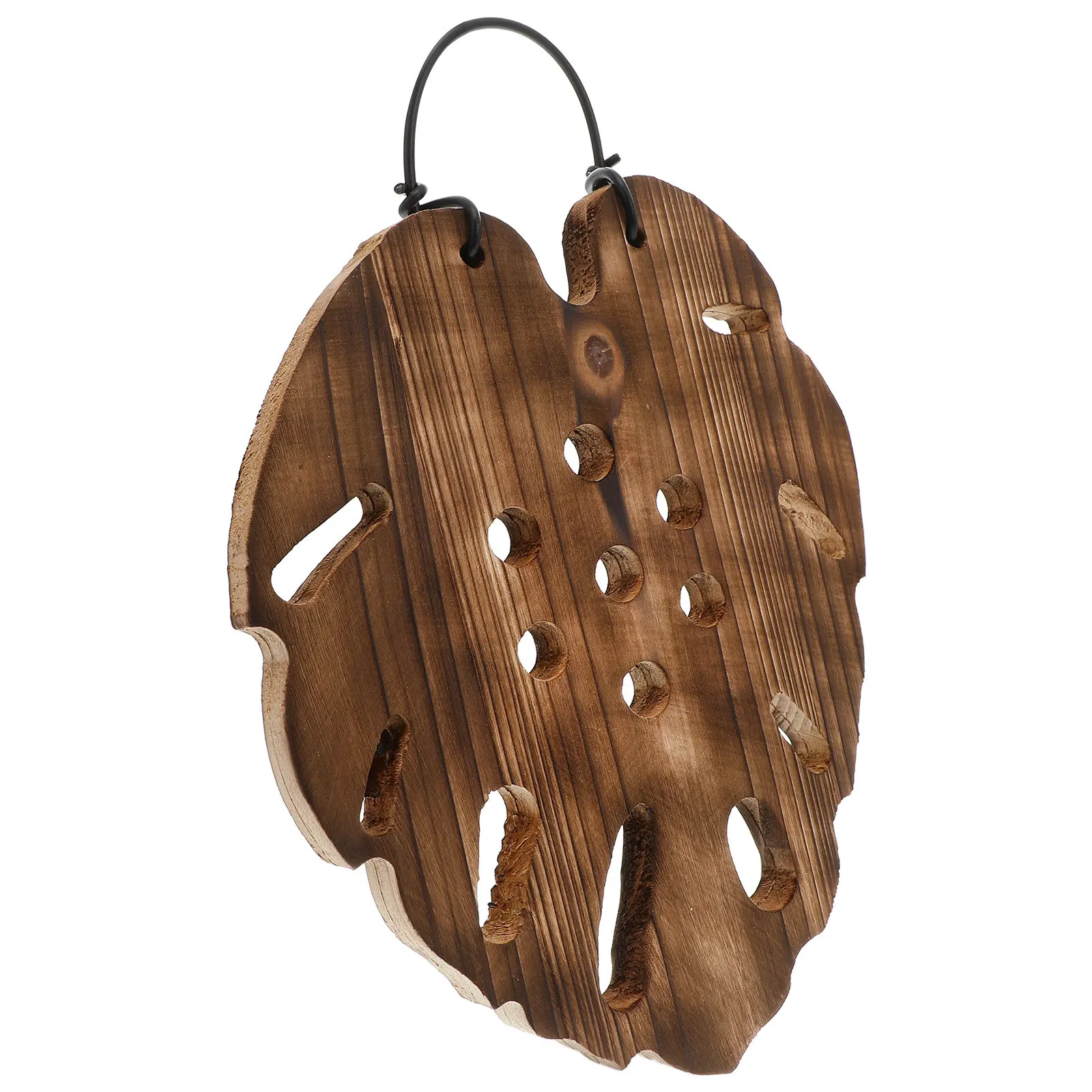 Hexagonal Fern Mounting Board Wooden Plant Wall Mount Stable Backing Garden Planter Decorative Hanging Plant Display