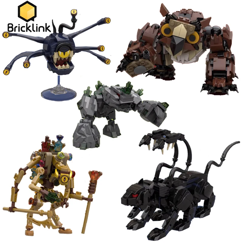 

Идеи Bricklink, игра Dungeons and Dragons, наборы фигурок монстров, сова, медведь, спектратор, смеситель, строительные блоки, детские игрушки, подарок