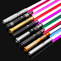 RGB Metal Lightsaber Laser Sword Sabre De Luz FOC Rave Weapon Dueling Flashing Toy 7 Color Changing  Kpop Lightstick