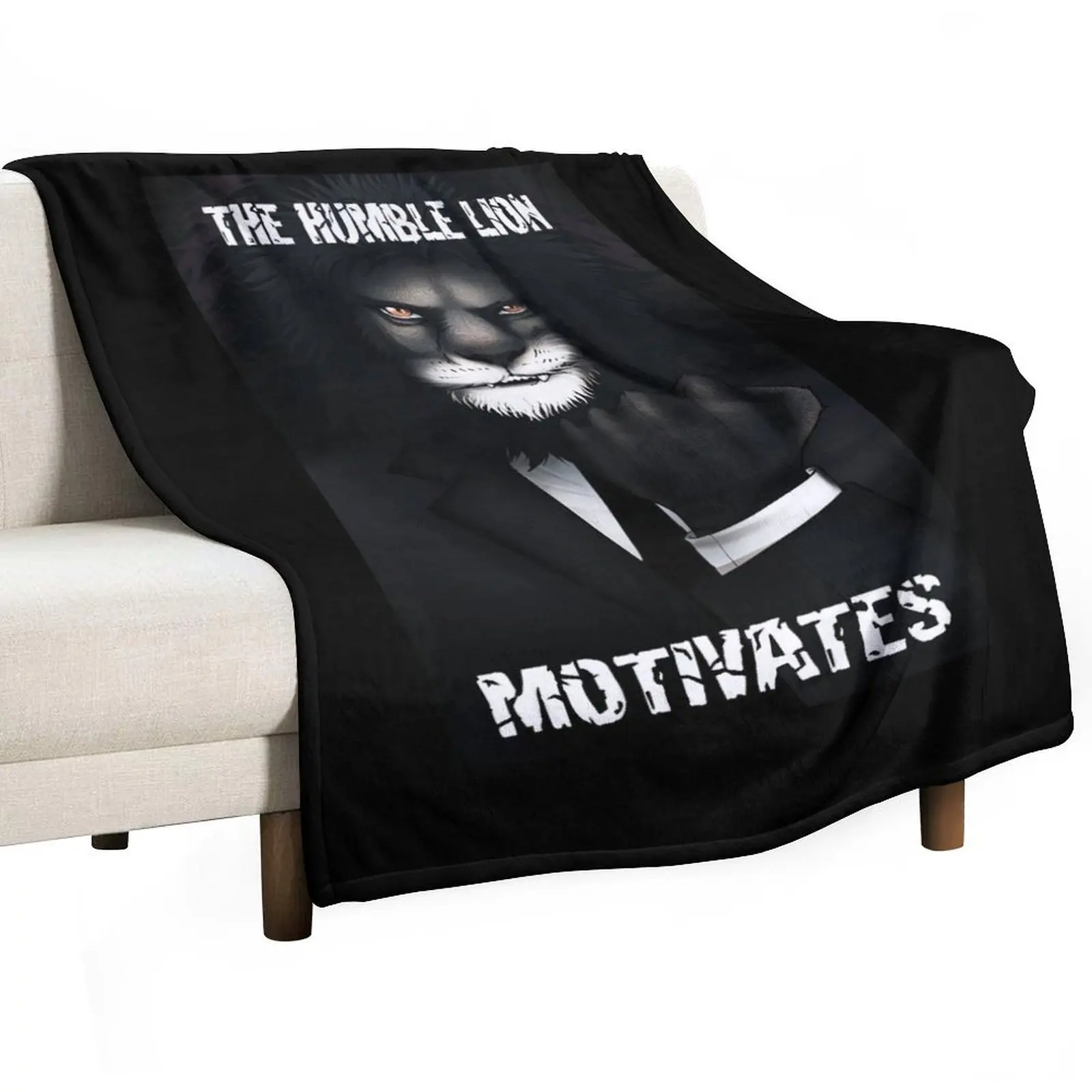 The Humble Lion Motivates Throw Blanket Polar Softest Giant Sofa Cute Blankets