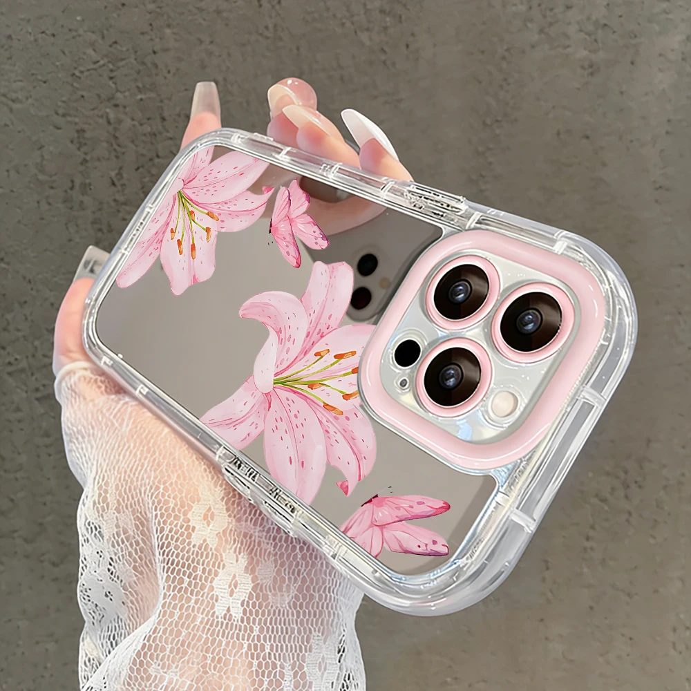 Kristall-Apfelmuster Air Cushion Spiegel-Handyhülle für iPhone 17 15 14 16 Pro Max 13 12 11 Pro X XR XS MAX 7 8 Plus 17Air Cover – Detail 5