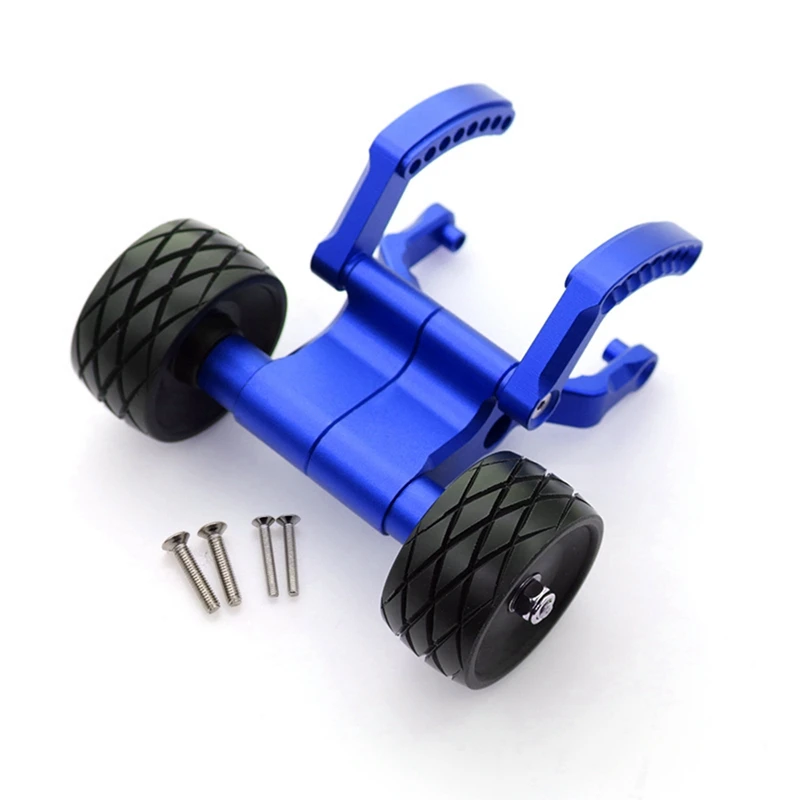 Double Wheel Adjustable Wheelie Bar Raise Head Wheel for 1/10 Traxxas E-REVO E-REVO 2.0 RC Car Upgrade Parts,A