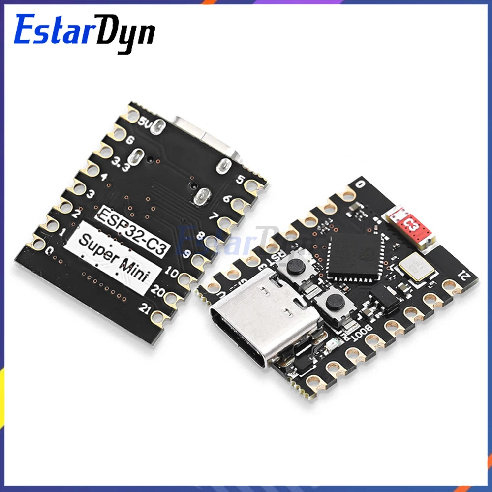 ESP32-C3/SuperMini Dev Board - WiFi Bluetooth IoT Module, Ultra-Compact Wireless Board for Smart Home/DIY Projects