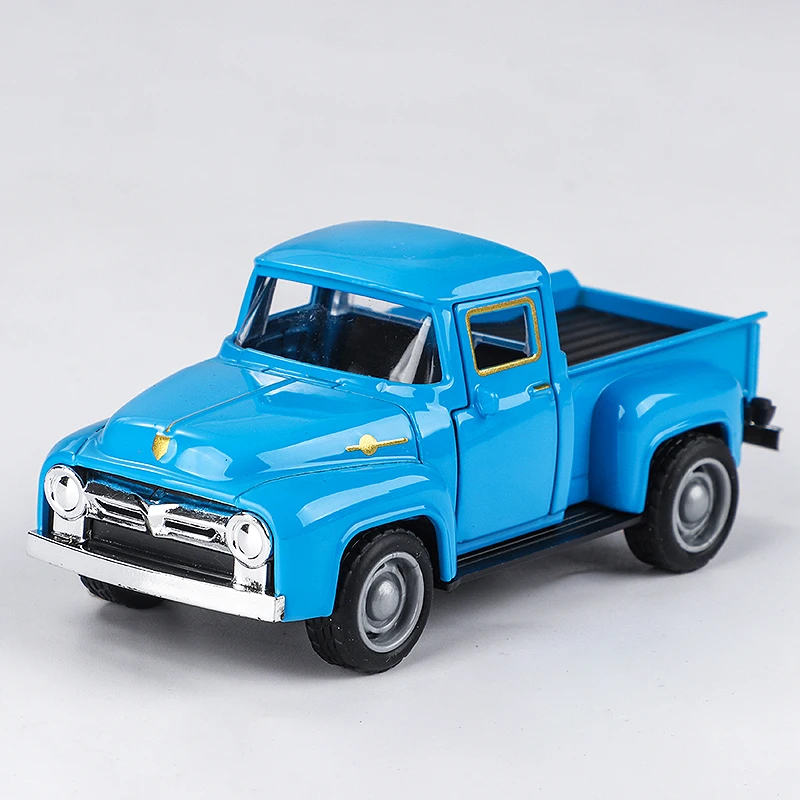 

Миниатюрная металлическая игрушка-грузовик в масштабе 1/32 для детей-Рождественский новогодний подарок, декор для дома и офиса, Коллекционная модель автомобиля