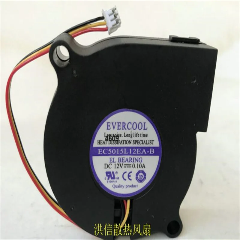 Original EC5015L12EA-B 12V 0.10A 5ซม.5015สามเครื่องเป่าลมกระจายความร้อนพัดลม