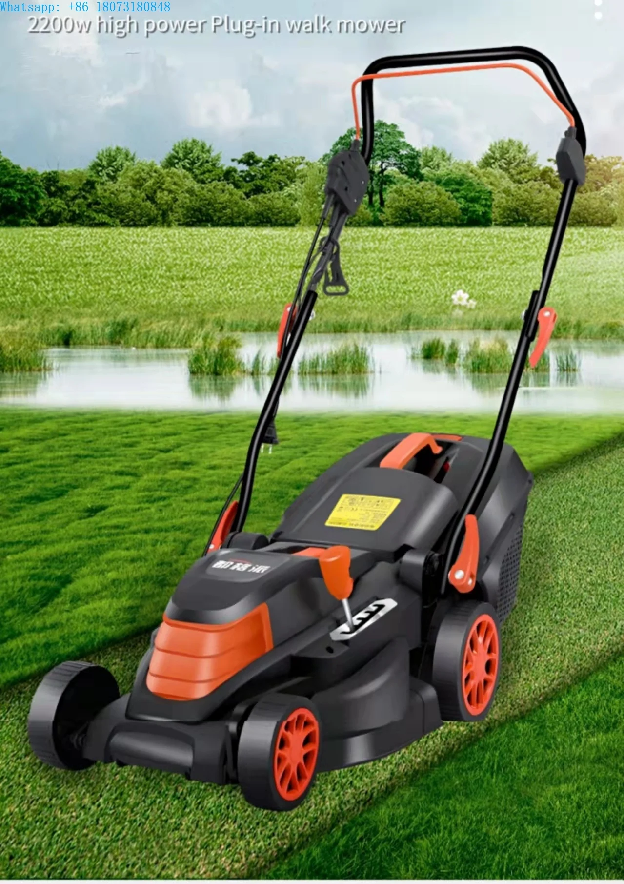 Grass Cutter gas Lawn mower electric lawn mower hand-pushed small household multi-functional robot lawn mower with charger