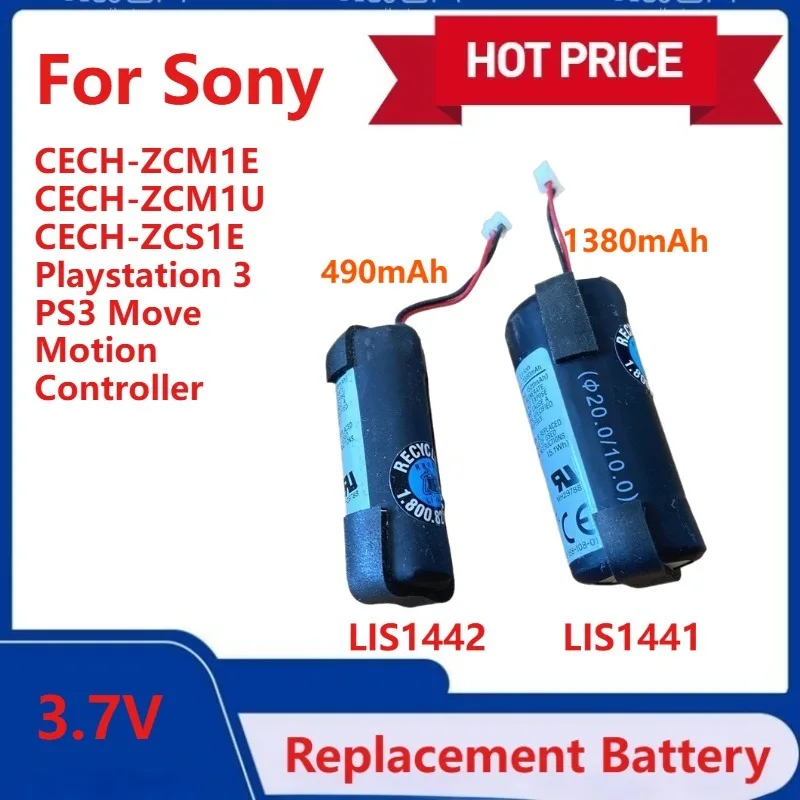 

1380mAh/490mAh LIS1441 LIS1442 Battery for Sony CECH-ZCM1E CECH-ZCM1U CECH-ZCS1E Playstation 3 PS3 Move Motion Controller LIP14