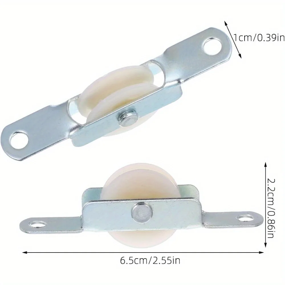 Upgrade Your Umbrella 4 Pack Steel Sliding Door Wheel Pulley for Patio Umbrellas Replacement Pulley Kit view 2