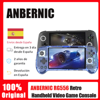 ANBERNIC RG556 Portable Games Console, 5.48Inch Amoled Screen, Android , 5500MAH Battery, Bluetooth Portable Video Game Player