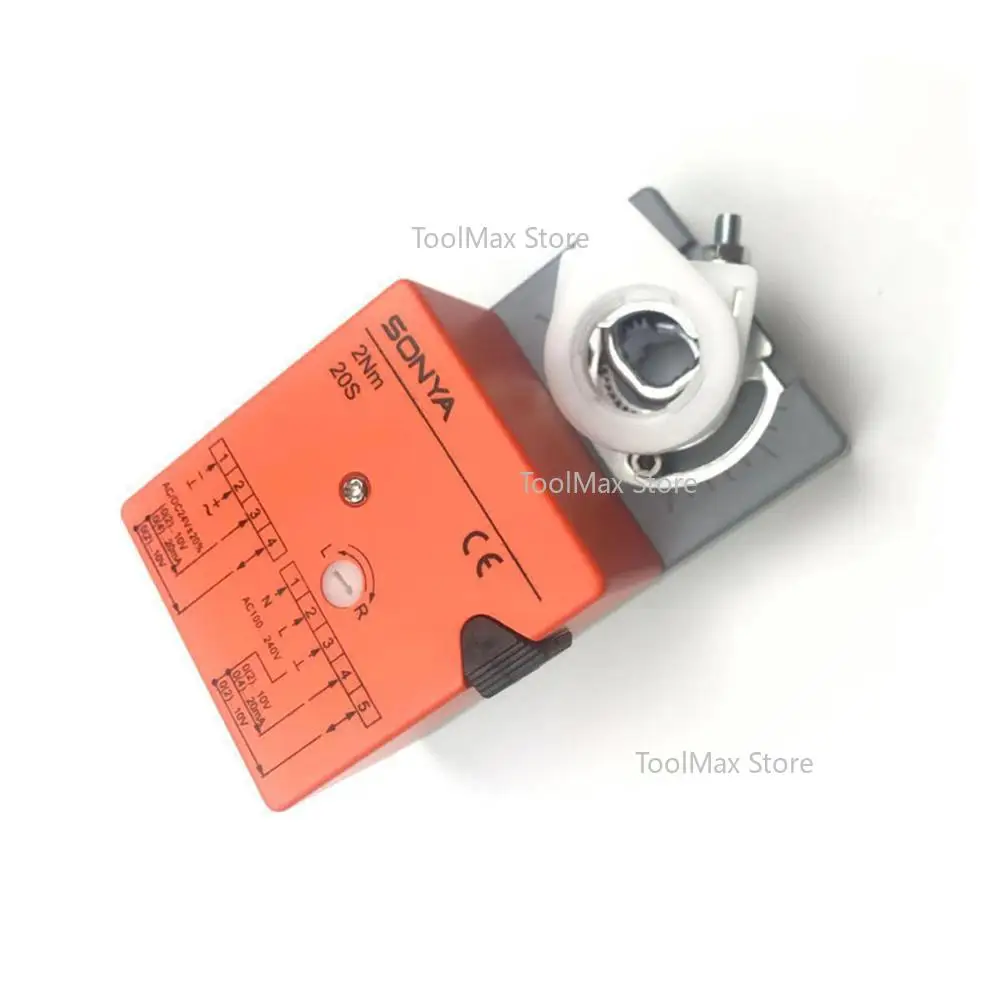 Damper Actuator Switch Module AC100-240V ACDC24V 2Nm Output Analog Signal Electric Ventilation Valve Motor