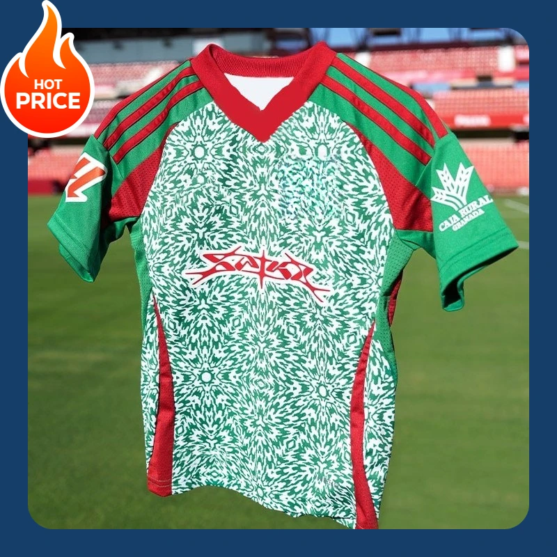 

2025-26 Granada Home and Away Jersey Men's Large Size Casual T-Shirt Unisex Quick-Drying Breathable Sports Children's T-Shirt