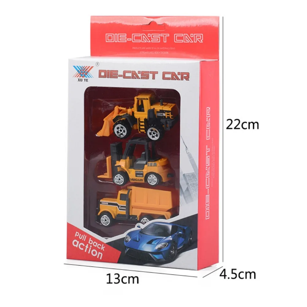 

3pcs/set New Mini Children Alloy Tractor 2 Styles Children Collection Gifts Dump Truck Tractor Model Car for Boys