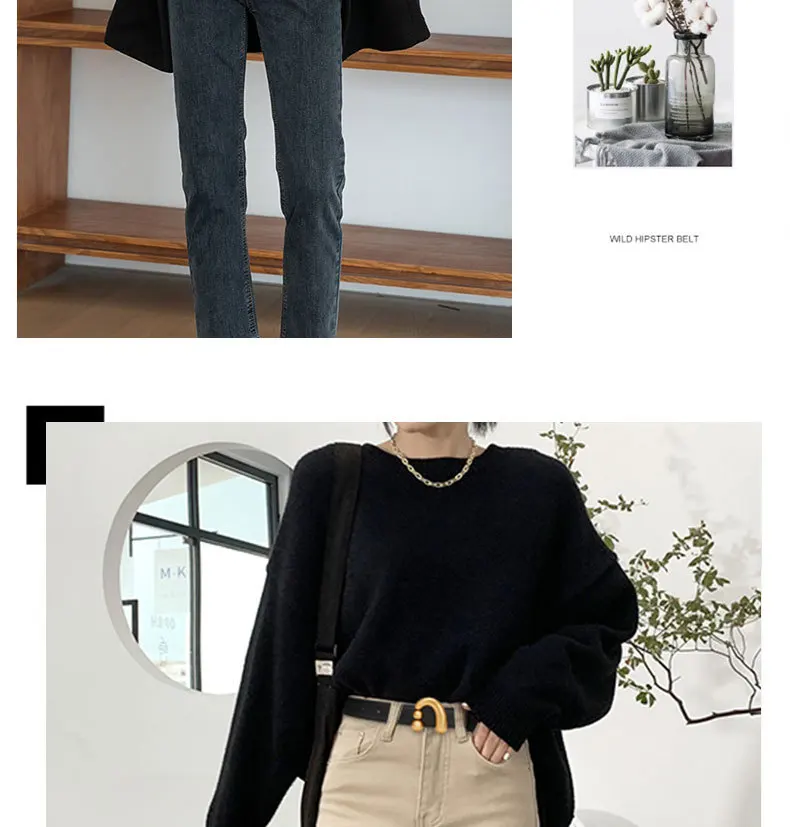 Damen-Ledergürtel, Rindsleder, Vielseitige Dekoration für Anzüge und Mäntel, Gürtel mit Design-Anteil, für Nischen-Jeans, Trendig – Detail 8