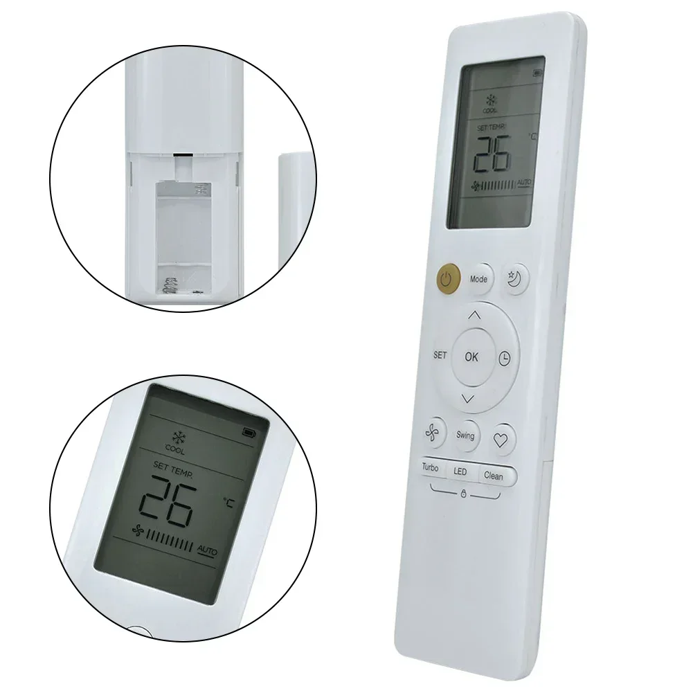 For Midea RG10B B BGEF Compatible Remote Air Conditioner Remote Air Conditioning Control ABS Material Compact Design