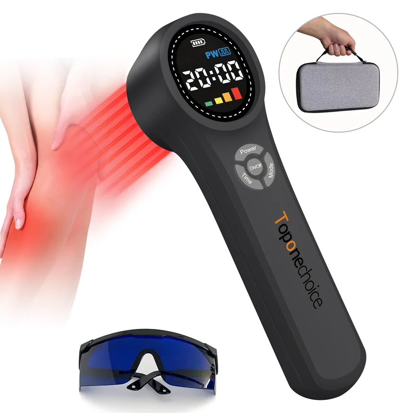 

24 Diodes 660nm+810nm+980nm Cold Laser Device for Knees Osteoarthritis Near Infrared Light Therapy for Humans Vets Pain Relief