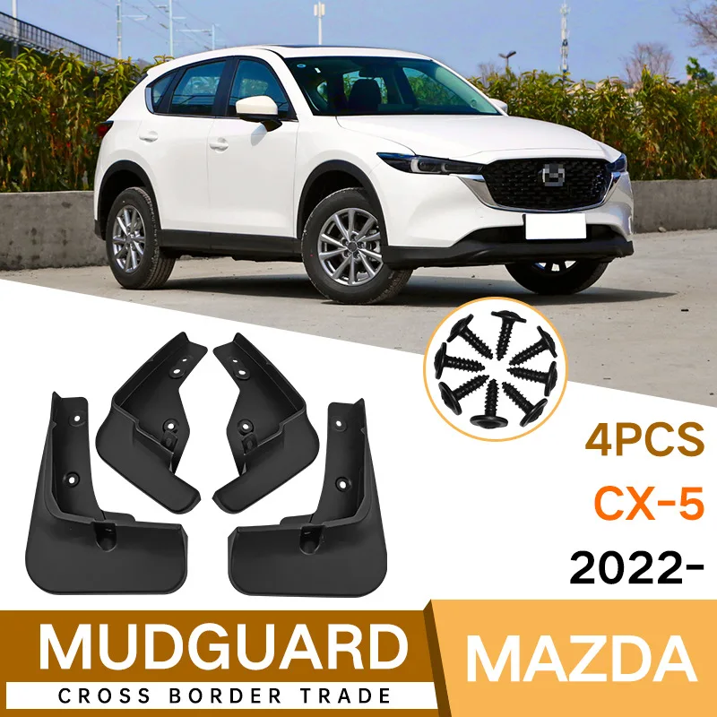 

For Mazda CX-5 2022 black car mudguard Reduce dust Resist tire dirt car accessories tools