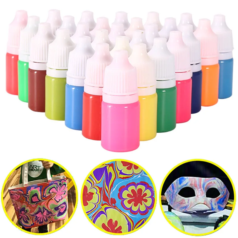 6ml Kids Marbling Paint Crafts Supplies DIY Pigments Water Painting Children's Graffiti Painting Arts And Crafts Paint On Water